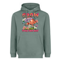 Sage grow your own way Heavyweight Hoodie - JahusDesignShop