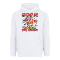 White grow your own way Heavyweight Hoodie - JahusDesignShop