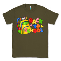 Army Green back to school with school bag Classic Tee - texasbilliewilder