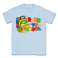 Dusty Blue back to school with school bag Classic Tee - texasbilliewilder