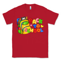 Red back to school with school bag Classic Tee - texasbilliewilder