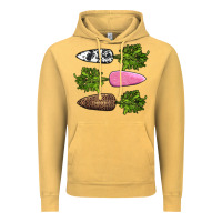 Vintage Mustard easter carrots Vintage Hoodie - AdoDesignShop