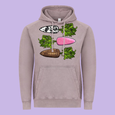Easter Carrots Vintage Hoodie Designed By Adodesignshop