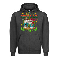 Charcoal Heather I Like My Coffee Black Like My Soul Zipper Hoodie - texasbilliewilder