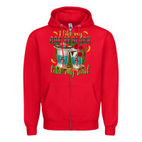 Red I Like My Coffee Black Like My Soul Zipper Hoodie - texasbilliewilder