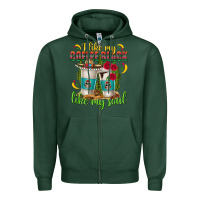Sports Green I Like My Coffee Black Like My Soul Zipper Hoodie - texasbilliewilder