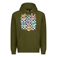 Army Green easter bunny candy Premium Hoodie - MaliasSmallBusiness