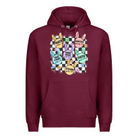 Burgundy easter bunny candy Premium Hoodie - MaliasSmallBusiness