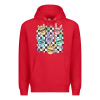Red easter bunny candy Premium Hoodie - MaliasSmallBusiness
