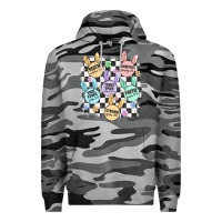 Slate Camo easter bunny candy Premium Hoodie - MaliasSmallBusiness