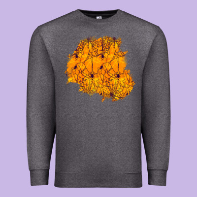 Halloween Patch Premium Sweatshirt Designed By Bundleandbundleshop