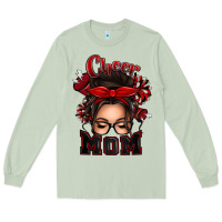 Matcha cheer mom messy bun Long Sleeve Tee - texasbilliewilder
