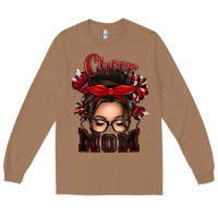 Toasted Coconut cheer mom messy bun Long Sleeve Tee - texasbilliewilder