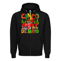 Black cinco de mayo truck Zipper Hoodie - Zillion Design Studio