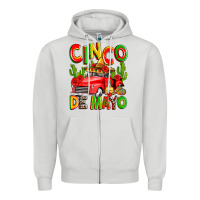 Dove Grey cinco de mayo truck Zipper Hoodie - Zillion Design Studio