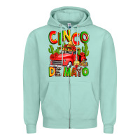 Seafoam cinco de mayo truck Zipper Hoodie - Zillion Design Studio
