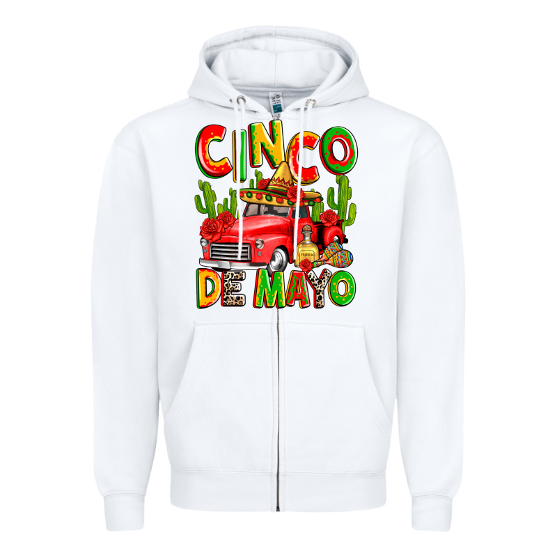 Cinco De Mayo Truck Zipper Hoodie by Zillion Design Studio | Teevron