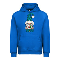 Cobalt winter gnome with snow globe Urban Hoodie - NancyCooperArtShop