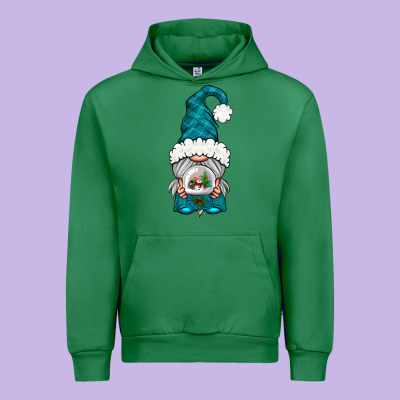 Winter Gnome With Snow Globe Urban Hoodie Designed By Nancycooperartshop