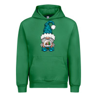 Emerald winter gnome with snow globe Urban Hoodie - NancyCooperArtShop