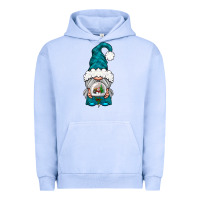 Pigment Grape Ice winter gnome with snow globe Urban Hoodie - NancyCooperArtShop