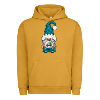 Pigment Peanut Butter winter gnome with snow globe Urban Hoodie - NancyCooperArtShop
