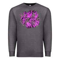 Charcoal Heather halloween patch Premium Sweatshirt - BundleAndBundleShop