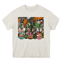 Cream easter Heavy Core Tee - CowhideDigitalArt