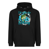 Black i d rather be fishing Heavyweight Hoodie - AdoDesignShop