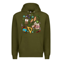 Army Green teacher tools Premium Hoodie - MaliasSmallBusiness