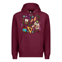 Burgundy teacher tools Premium Hoodie - MaliasSmallBusiness