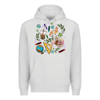 Dove Grey teacher tools Premium Hoodie - MaliasSmallBusiness