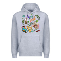 Heather Grey teacher tools Premium Hoodie - MaliasSmallBusiness