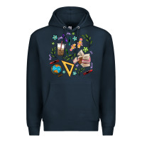 Navy teacher tools Premium Hoodie - MaliasSmallBusiness