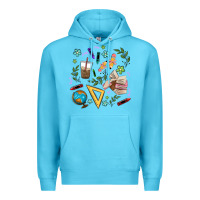 Ocean Blue teacher tools Premium Hoodie - MaliasSmallBusiness