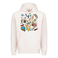 Pale Pink teacher tools Premium Hoodie - MaliasSmallBusiness