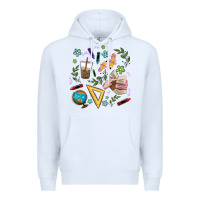 White teacher tools Premium Hoodie - MaliasSmallBusiness