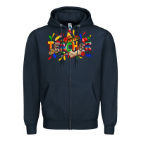 Navy cinco de mayo teacher Zipper Hoodie - Zillion Design Studio