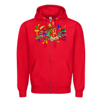 Red cinco de mayo teacher Zipper Hoodie - Zillion Design Studio