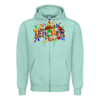 Seafoam cinco de mayo teacher Zipper Hoodie - Zillion Design Studio