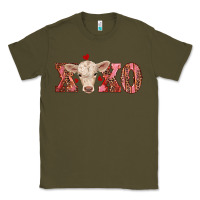 Army Green xoxo charolais calf Classic Tee - RanaPortraitStore