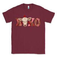 Burgundy xoxo charolais calf Classic Tee - RanaPortraitStore