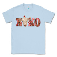 Dusty Blue xoxo charolais calf Classic Tee - RanaPortraitStore