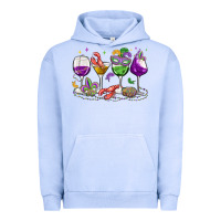Pigment Grape Ice mardi gras wine glasses Urban Hoodie - MaliasSmallBusiness