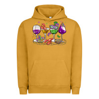Pigment Peanut Butter mardi gras wine glasses Urban Hoodie - MaliasSmallBusiness