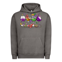 Pigment Tornado mardi gras wine glasses Urban Hoodie - MaliasSmallBusiness