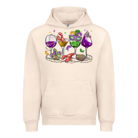 Sandshell mardi gras wine glasses Urban Hoodie - MaliasSmallBusiness