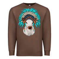 Chestnut calf indian headdress Premium Sweatshirt - JahusDesignShop