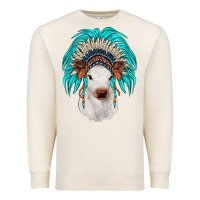 Sandshell calf indian headdress Premium Sweatshirt - JahusDesignShop