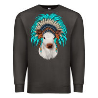Smoke calf indian headdress Premium Sweatshirt - JahusDesignShop